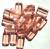20 18mm Rosaline Pink Chiclet Glass Beads